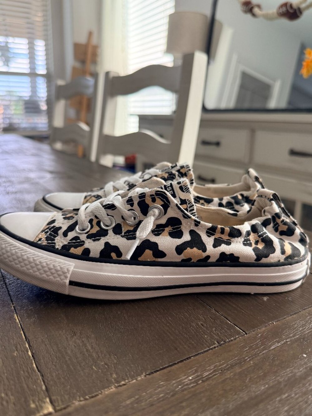 Converse Chuck Taylor All Star Shoreline Leopard Print Slip On - Women's 7
